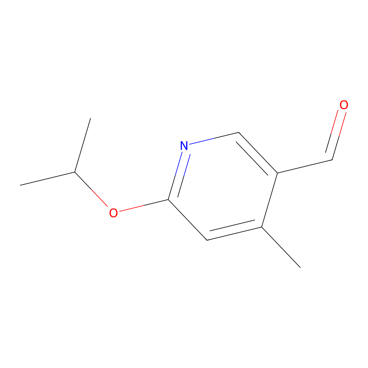 6-Isopropoxy-4-methylnicotinaldehyde molecular structure, CAS 1289173-12-1