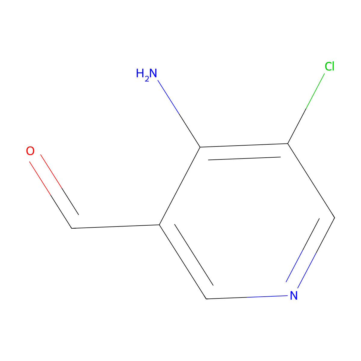 4-Amino-5-chloronicotinaldehyde molecular structure, CAS 1289175-56-9