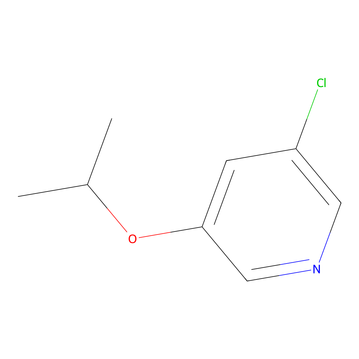 3-Chloro-5-isopropoxypyridine molecular structure, CAS 1289194-56-4