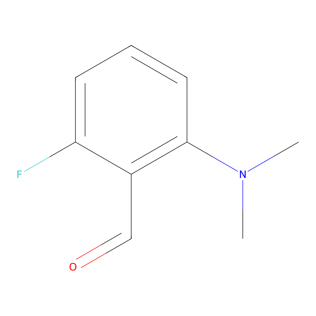 2-(Dimethylamino)-6-fluorobenzaldehyde molecular structure, CAS 1289194-73-5