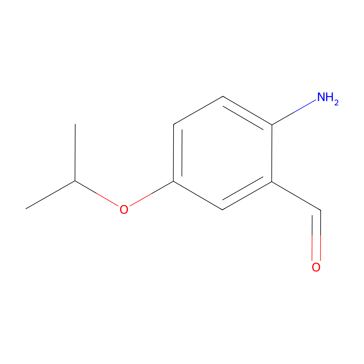 2-Amino-5-isopropoxybenzaldehyde molecular structure, CAS 1289196-18-4