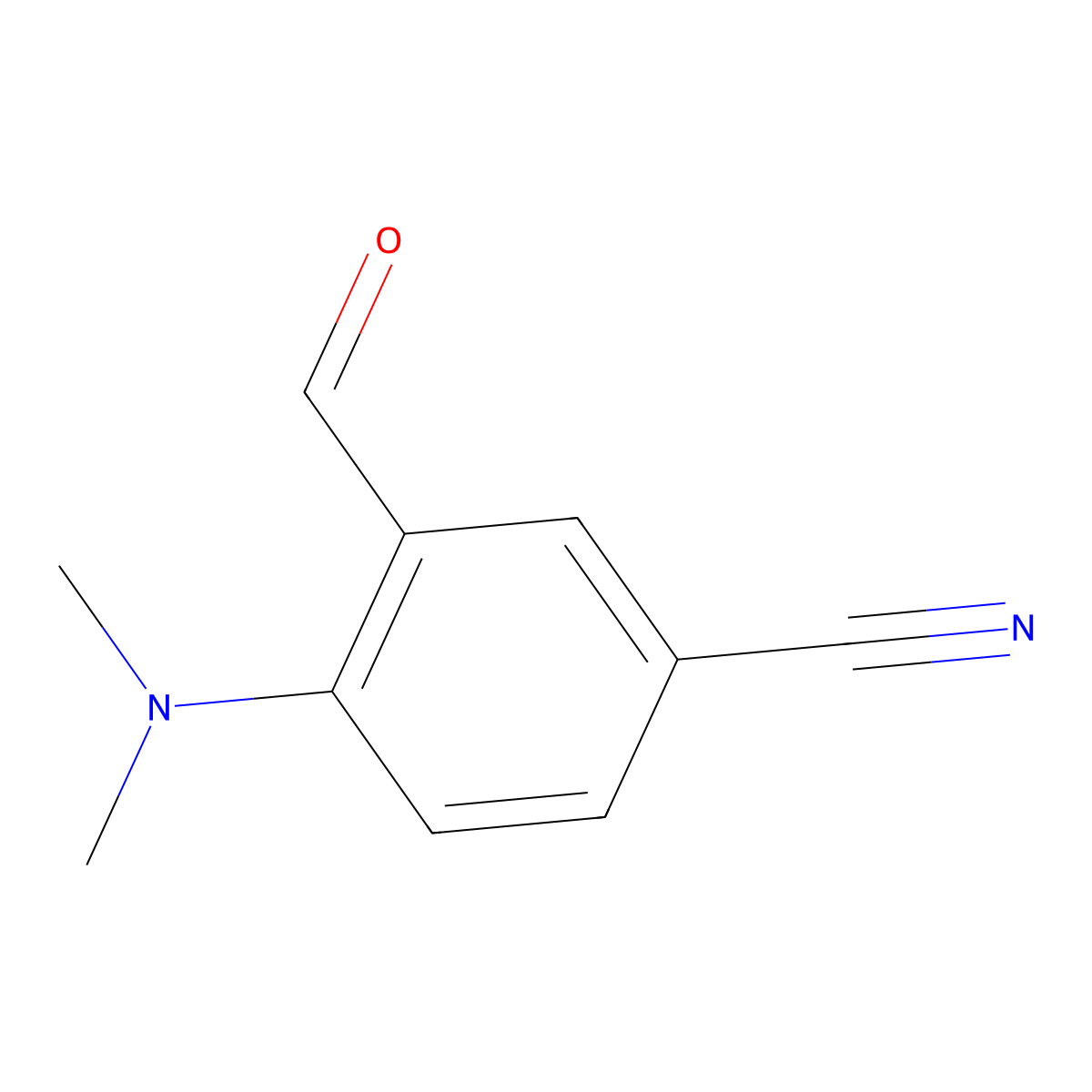 4-(Dimethylamino)-3-formylbenzonitrile molecular structure, CAS 1289200-50-5