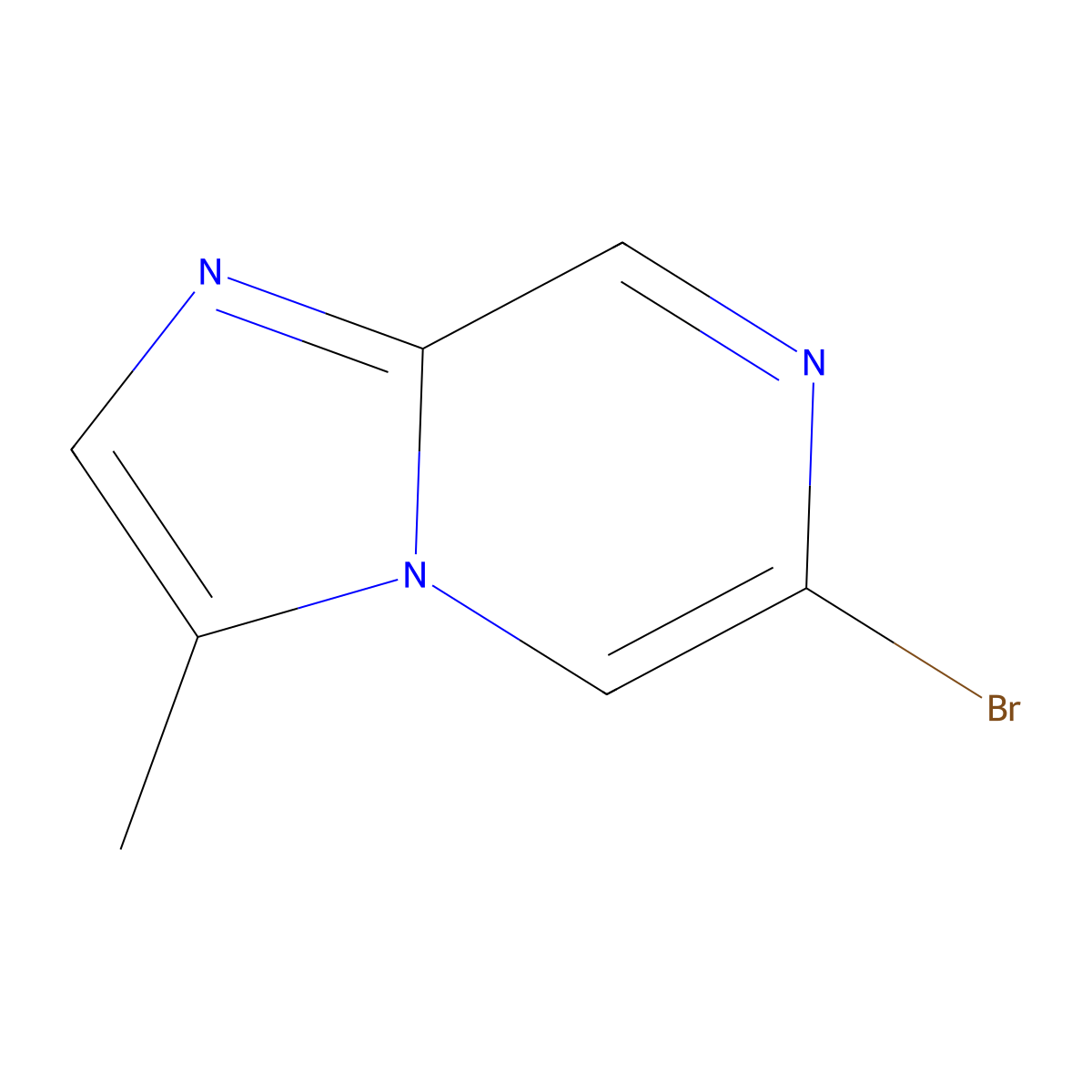 6-Bromo-3-methylimidazo(1,2-a)pyrazine molecular structure, CAS 1289208-31-6