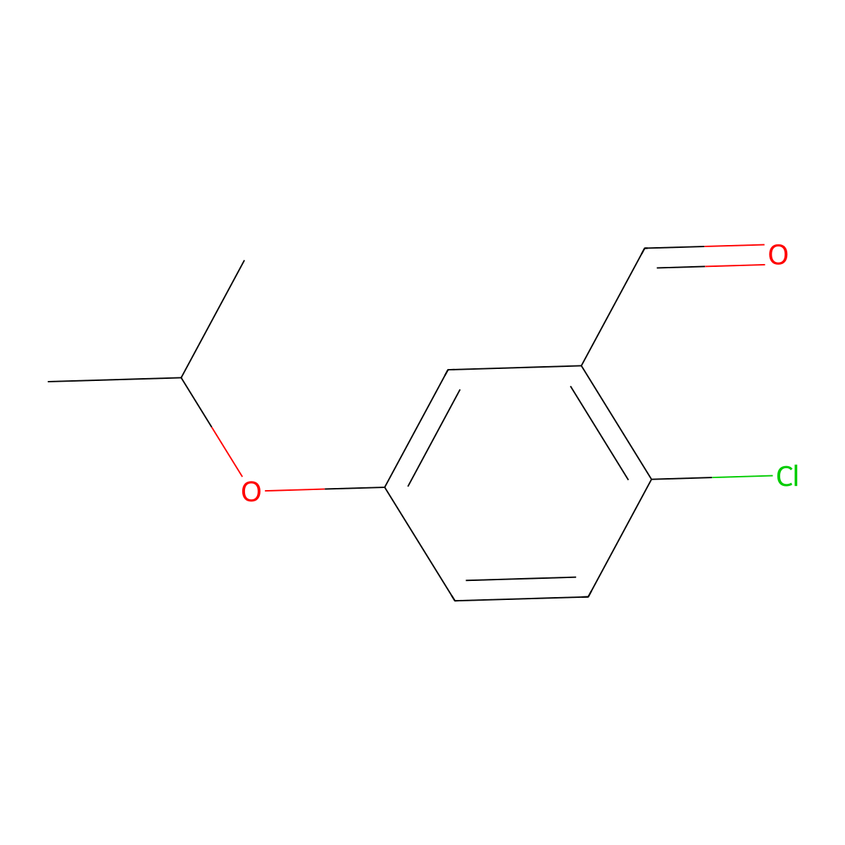 2-Chloro-5-isopropoxybenzaldehyde molecular structure, CAS 1289208-62-3