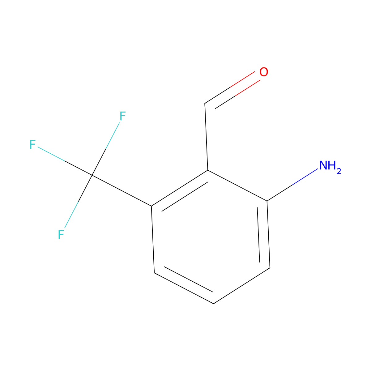 2-Amino-6-(trifluoromethyl)benzaldehyde molecular structure, CAS 1289209-47-7