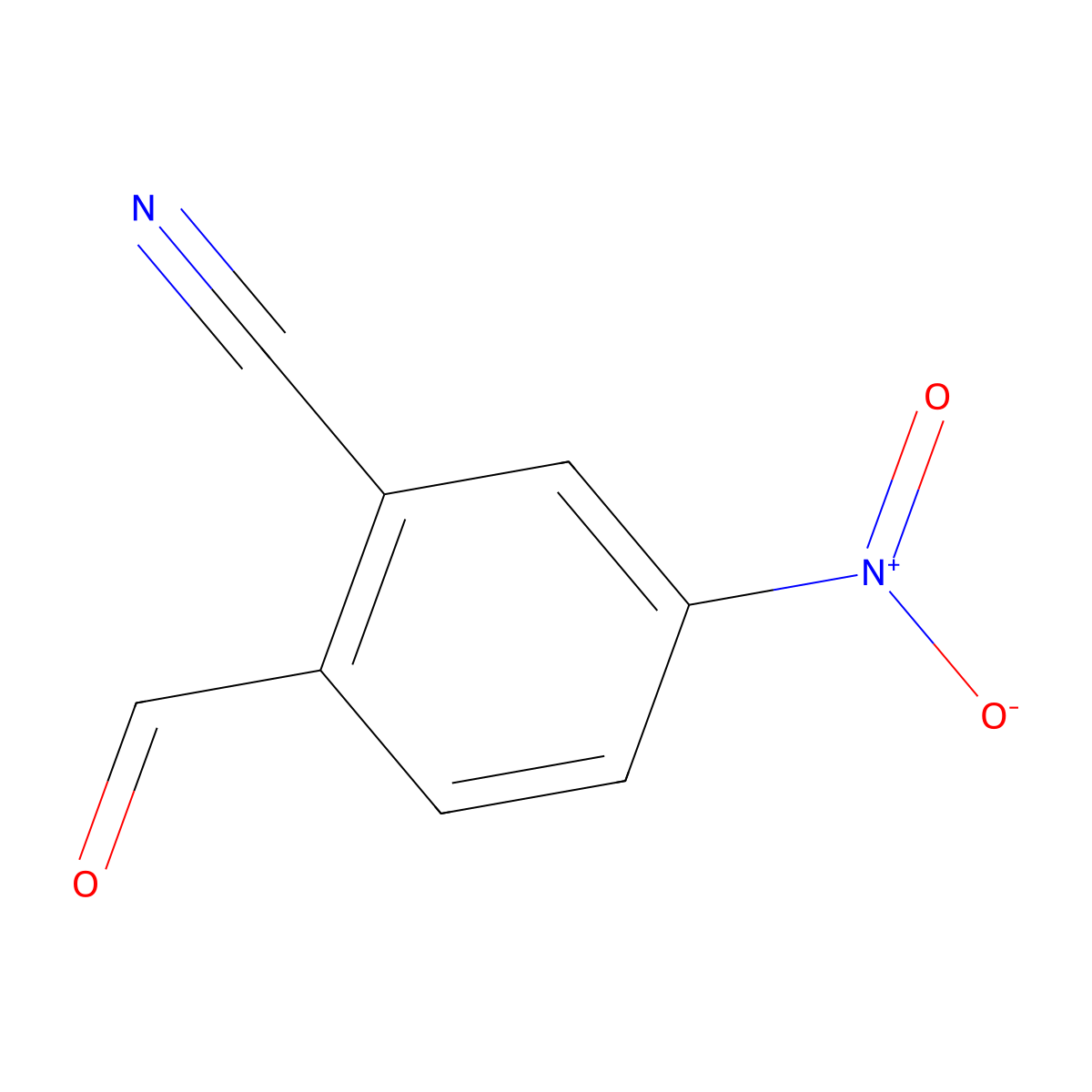 2-Formyl-5-nitrobenzonitrile molecular structure, CAS 1289211-06-8