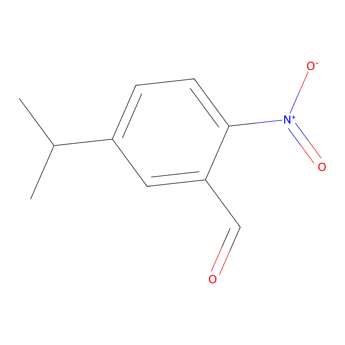 5-Isopropyl-2-nitrobenzaldehyde molecular structure, CAS 1289211-63-7