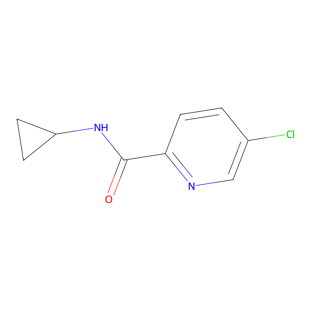 5-Chloro-N-cyclopropylpicolinamide molecular structure, CAS 1289212-90-3