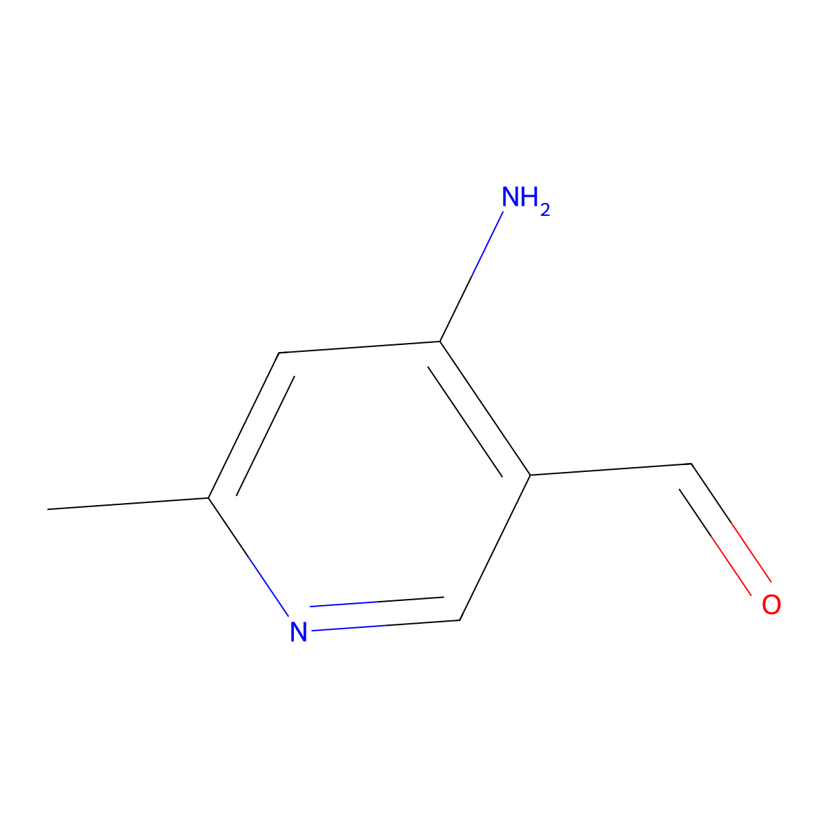 4-Amino-6-methylnicotinaldehyde molecular structure, CAS 1289213-59-7