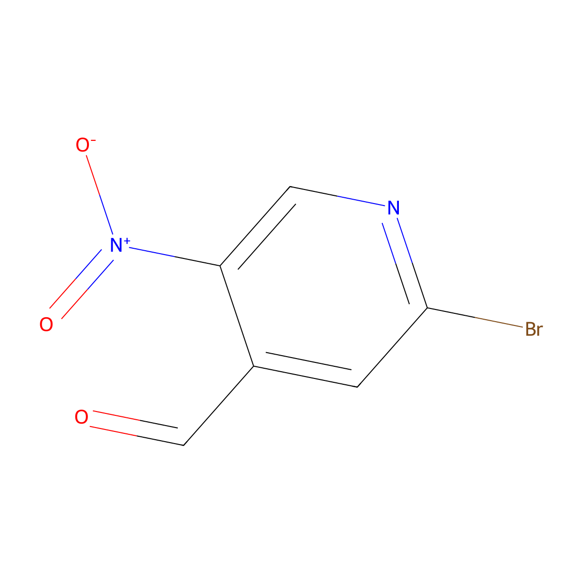 2-Bromo-5-nitroisonicotinaldehyde molecular structure, CAS 1289213-78-0