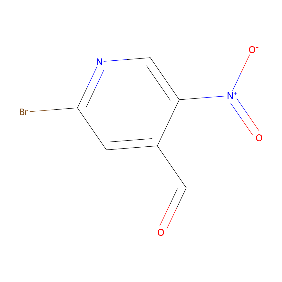 2-Bromo-5-nitroisonicotinaldehyde molecular structure, CAS 1289213-78-0