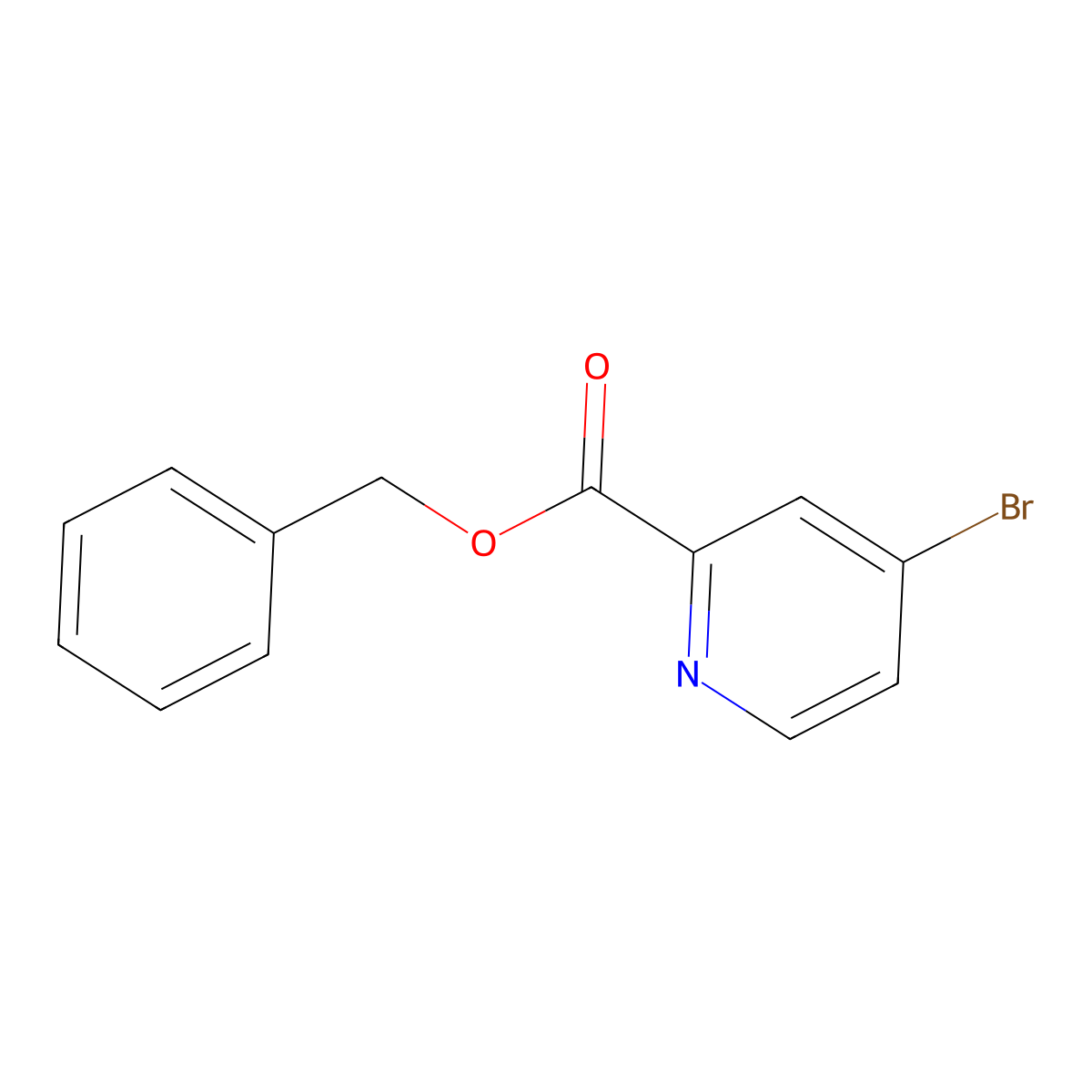 Benzyl 4-bromopicolinate molecular structure, CAS 1289215-35-5