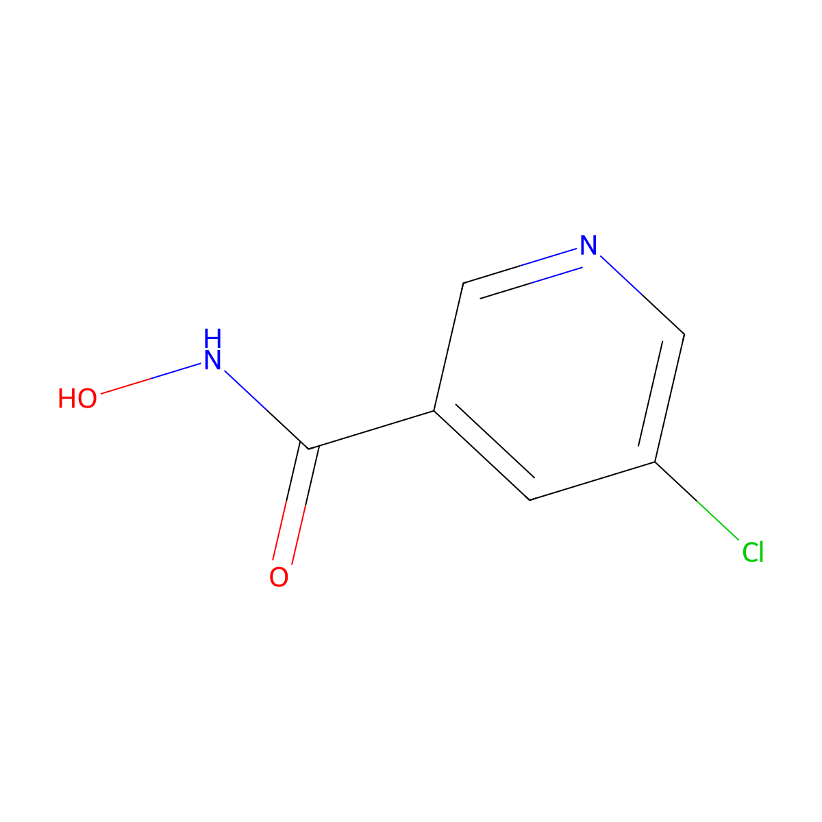 5-Chloro-N-hydroxypyridine-3-carboxamide molecular structure, CAS 1289215-96-8