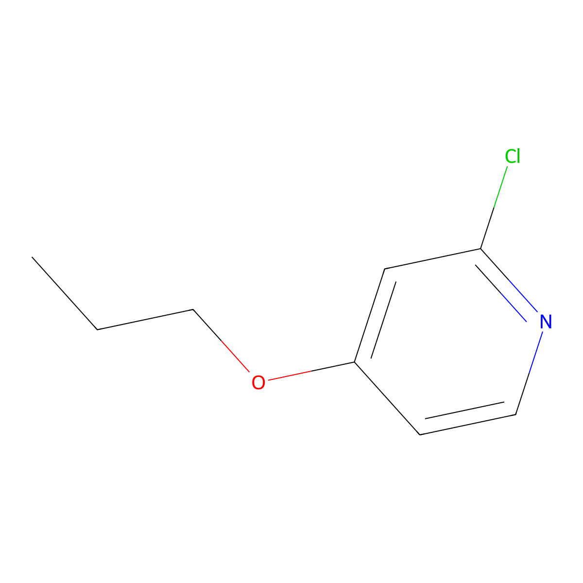 2-Chloro-4-propoxypyridine molecular structure, CAS 1289217-19-1