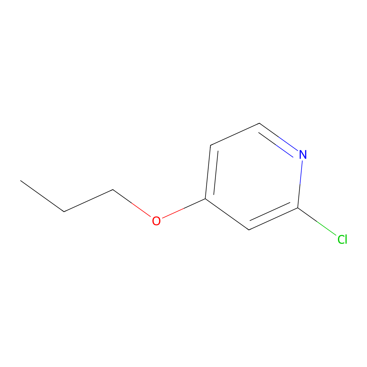 2-Chloro-4-propoxypyridine molecular structure, CAS 1289217-19-1