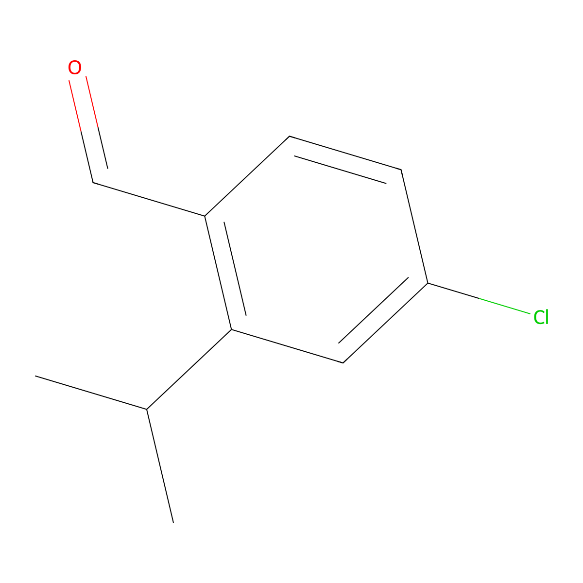 4-Chloro-2-isopropylbenzaldehyde molecular structure, CAS 1289217-60-2