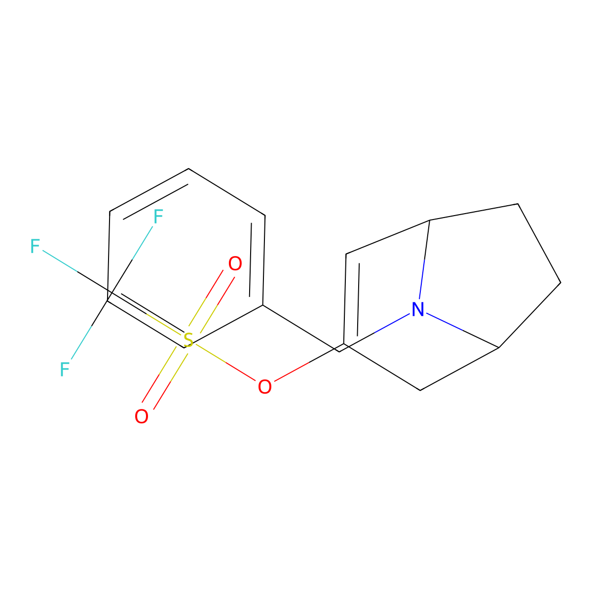 8-Benzyl-8-azabicyclo[3.2.1]oct-3-en-3-yl] trifluoromethanesulfonate molecular structure, CAS 1289218-13-8