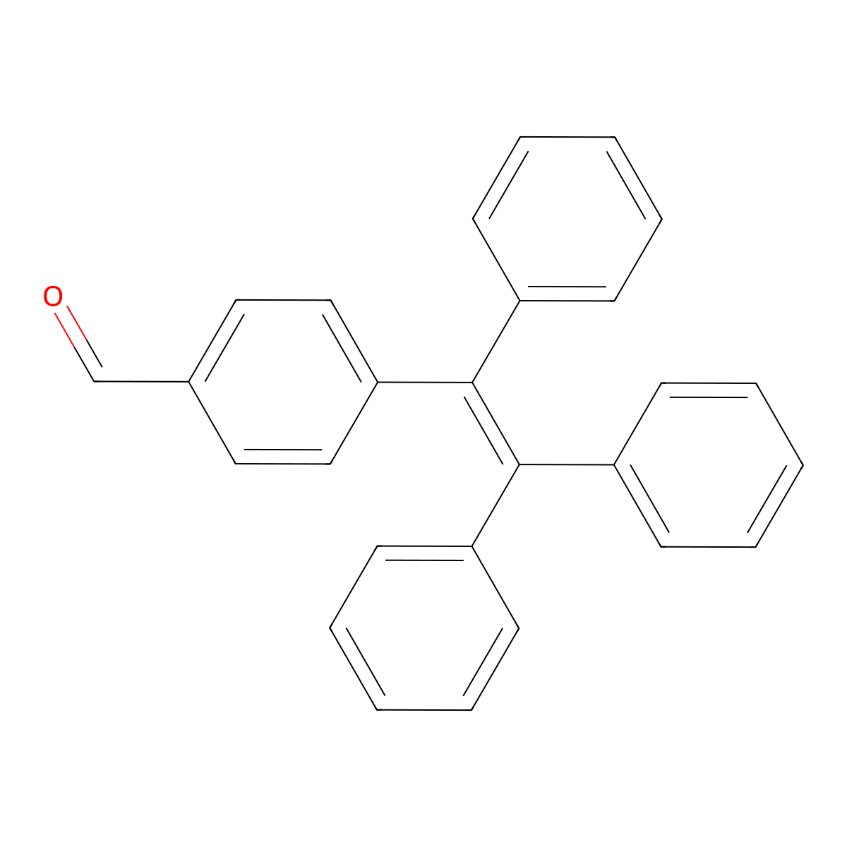 4-(1,2,2-Triphenylvinyl)benzaldehyde molecular structure, CAS 1289218-74-1
