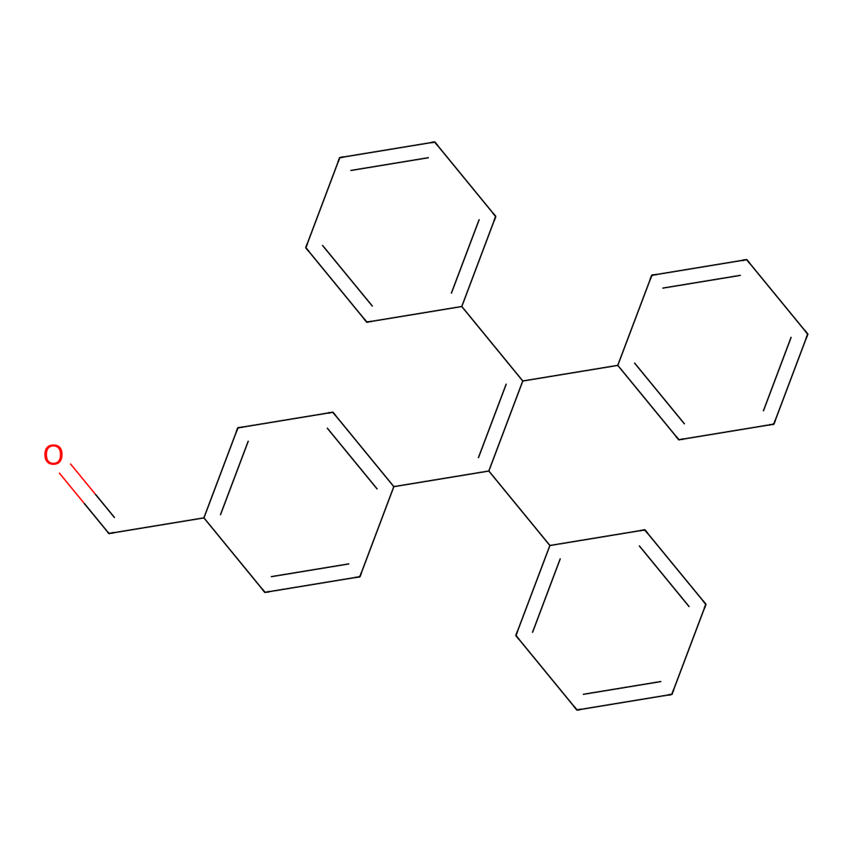 4-(1,2,2-Triphenylvinyl)benzaldehyde molecular structure, CAS 1289218-74-1