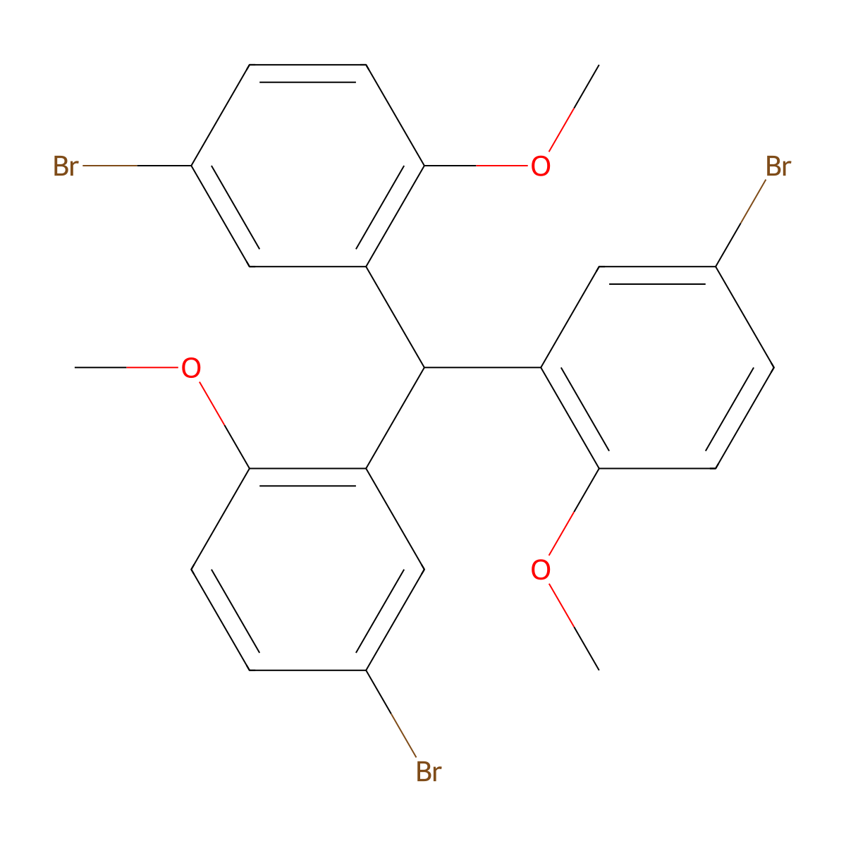 Tris(5-bromo-2-methoxyphenyl)methane molecular structure, CAS 1289220-08-1