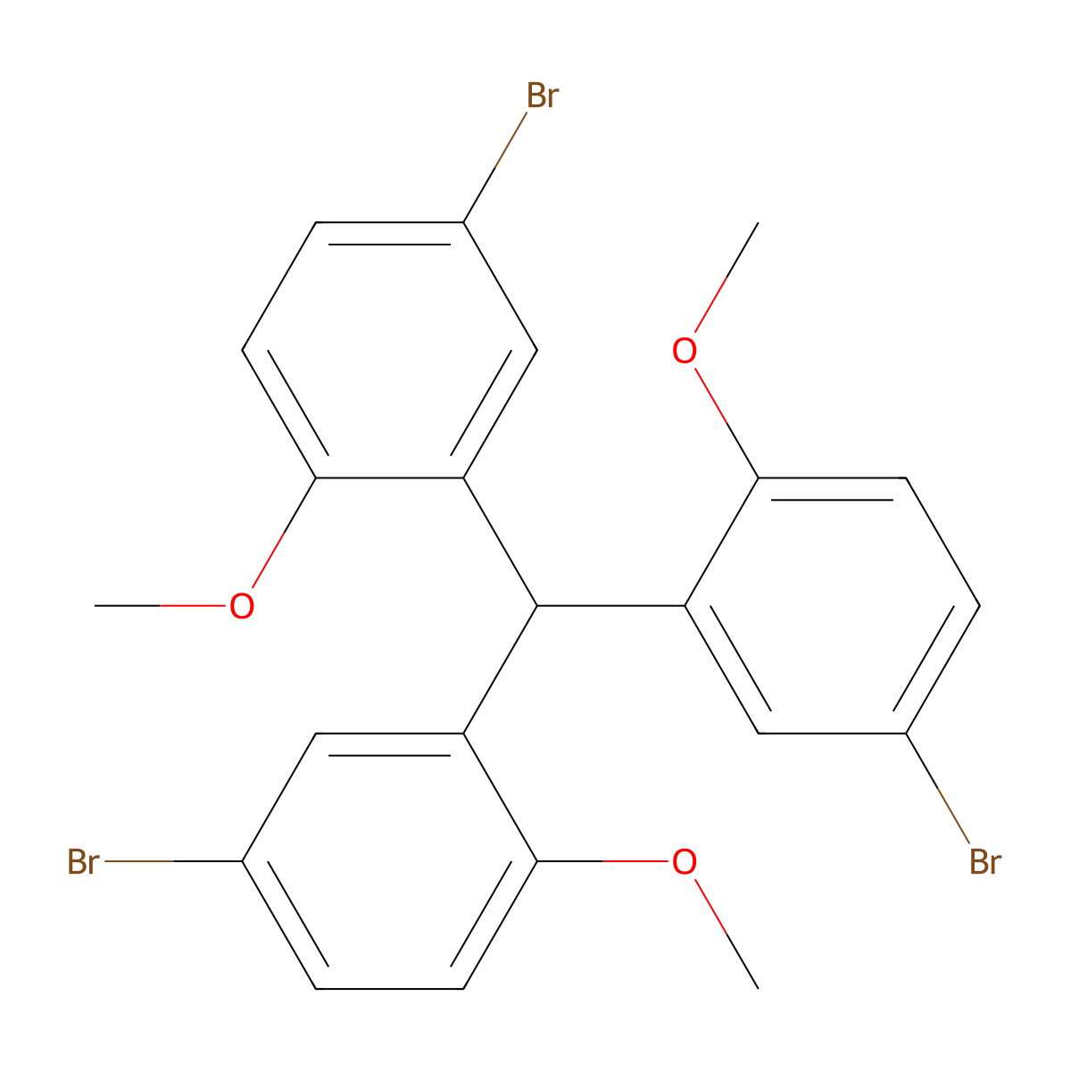 Tris(5-bromo-2-methoxyphenyl)methane molecular structure, CAS 1289220-08-1