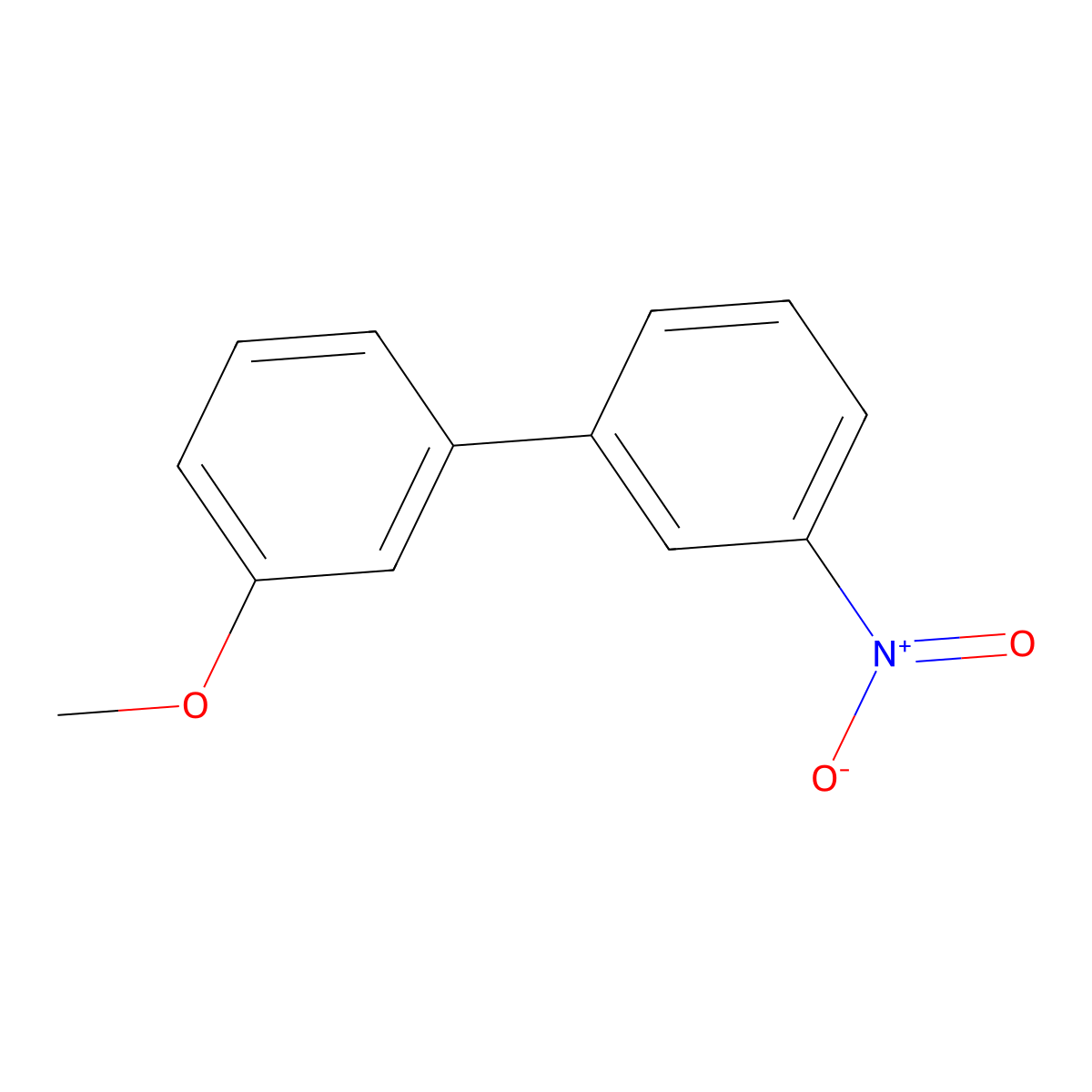 3-Methoxy-3'-nitro-1,1'-biphenyl molecular structure, CAS 128923-93-3