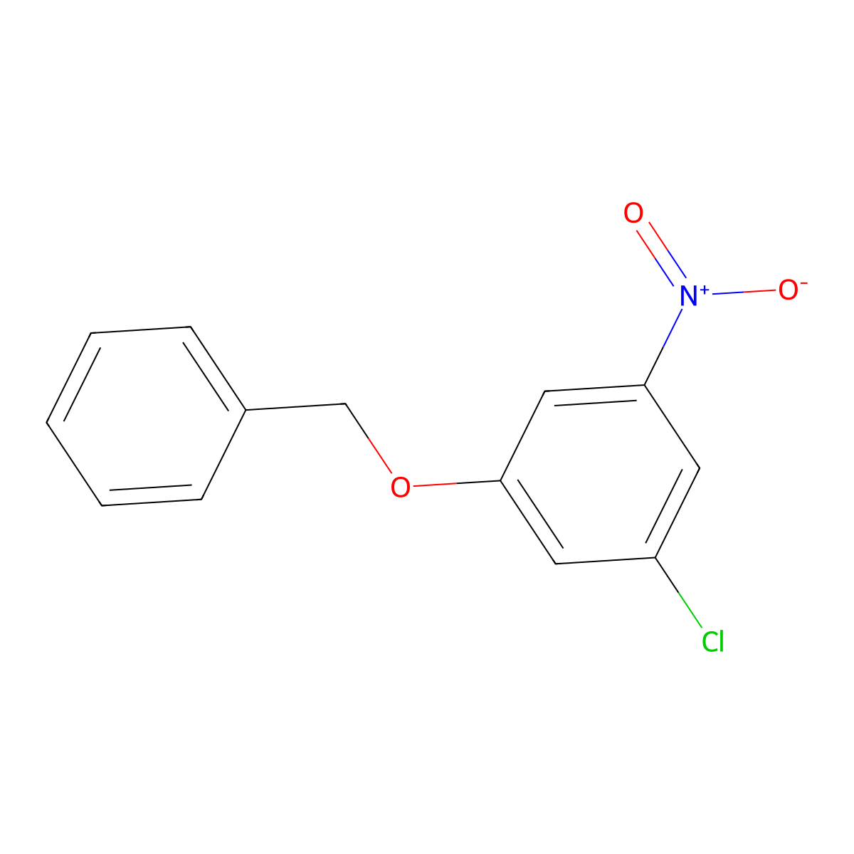 1-(Benzyloxy)-3-chloro-5-nitrobenzene molecular structure, CAS 128923-98-8