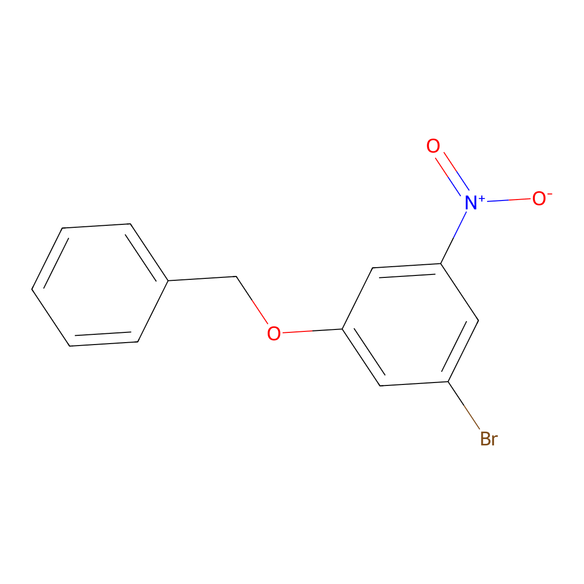 1-(Benzyloxy)-3-bromo-5-nitrobenzene molecular structure, CAS 128923-99-9