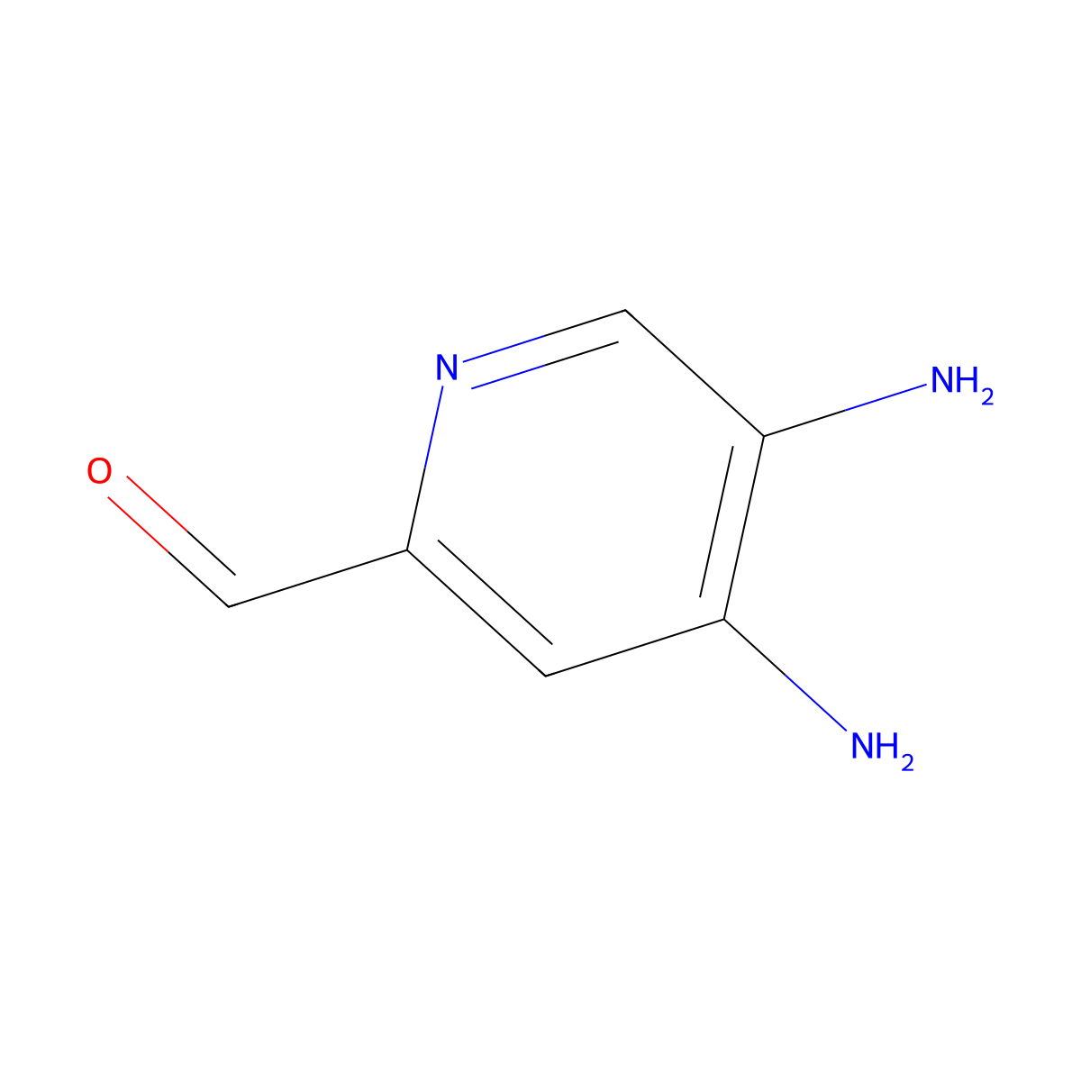 4,5-Diaminopicolinaldehyde molecular structure, CAS 1289263-34-8