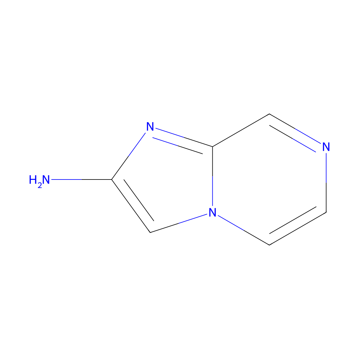 Imidazo(1,2-a)pyrazin-2-amine molecular structure, CAS 1289267-53-3
