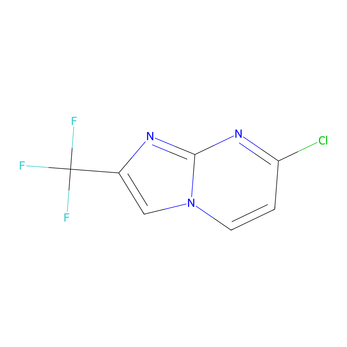 7-Chloro-2-(trifluoromethyl)imidazo[1,2-a]pyrimidine molecular structure, CAS 1289267-99-7