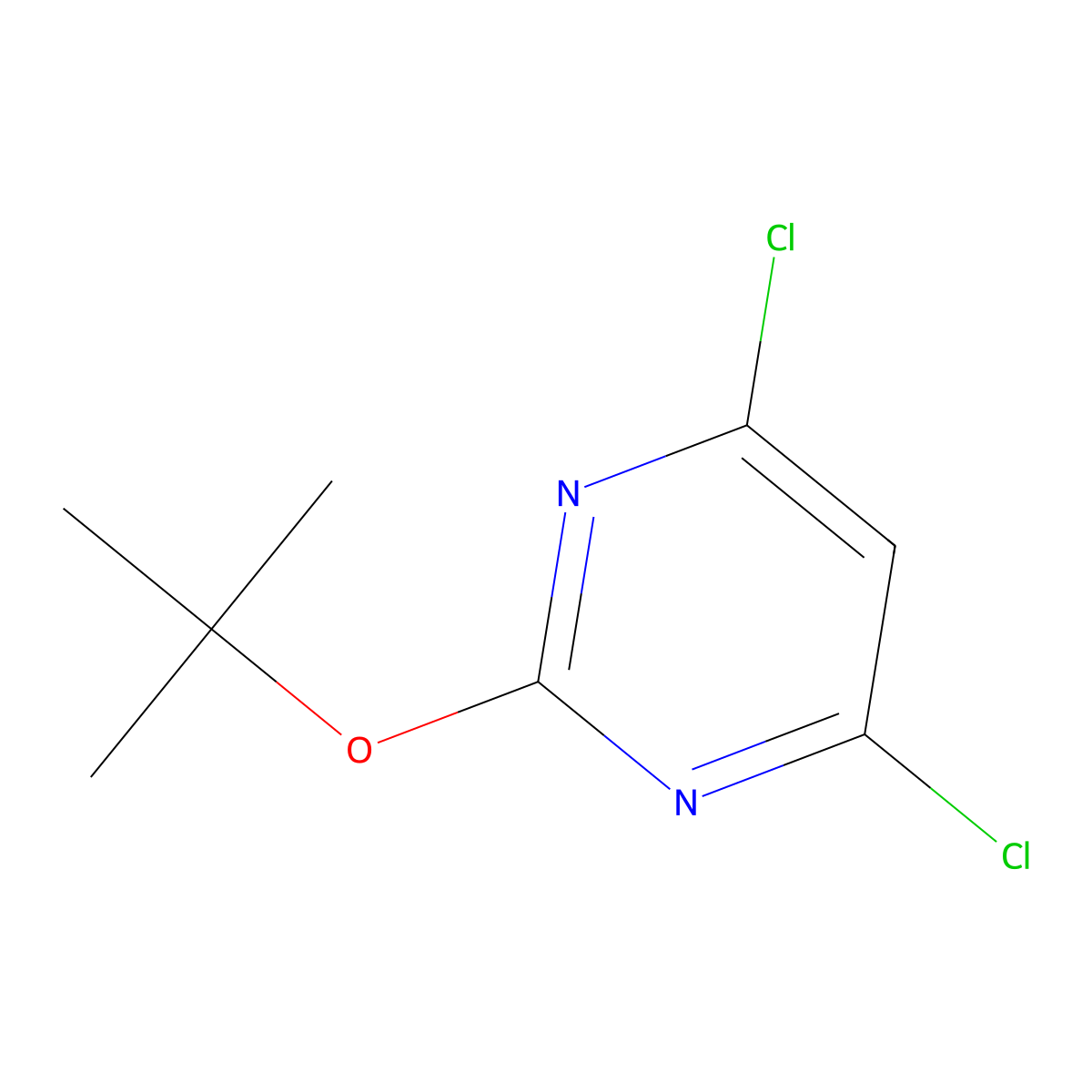 2-(Tert-butoxy)-4,6-dichloropyrimidine molecular structure, CAS 1289269-99-3