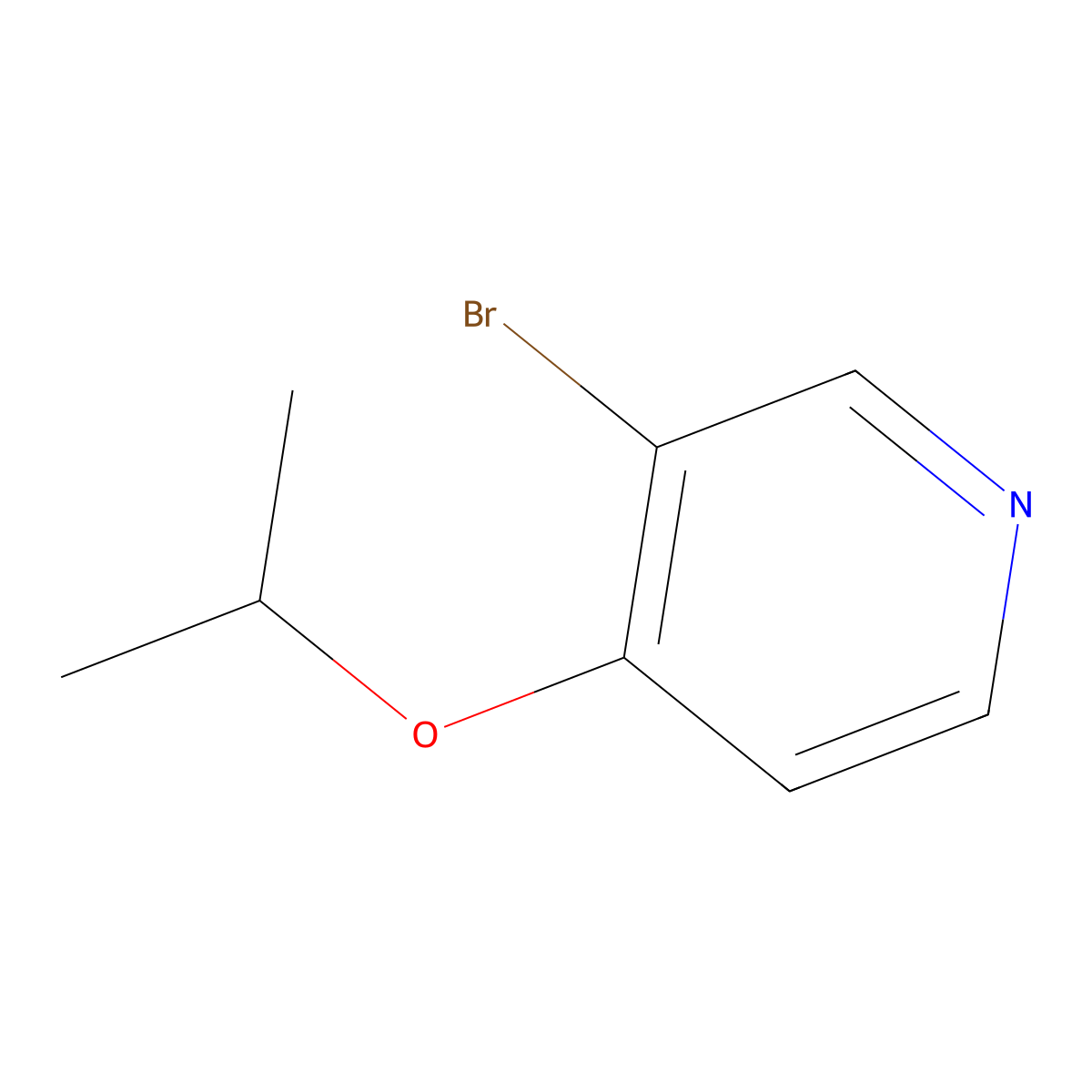 3-Bromo-4-isopropoxypyridine molecular structure, CAS 1289271-27-7