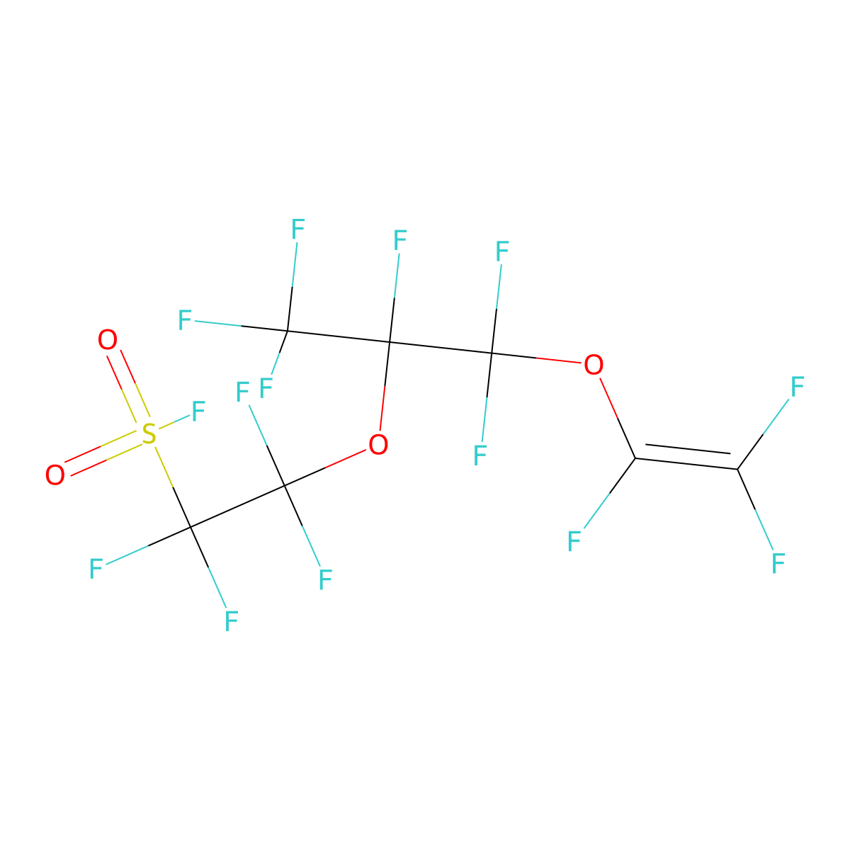 Perfluoro(4-methyl-3,6-dioxaoct-7-ene)sulfonyl fluoride molecular structure, CAS 128931-18-0