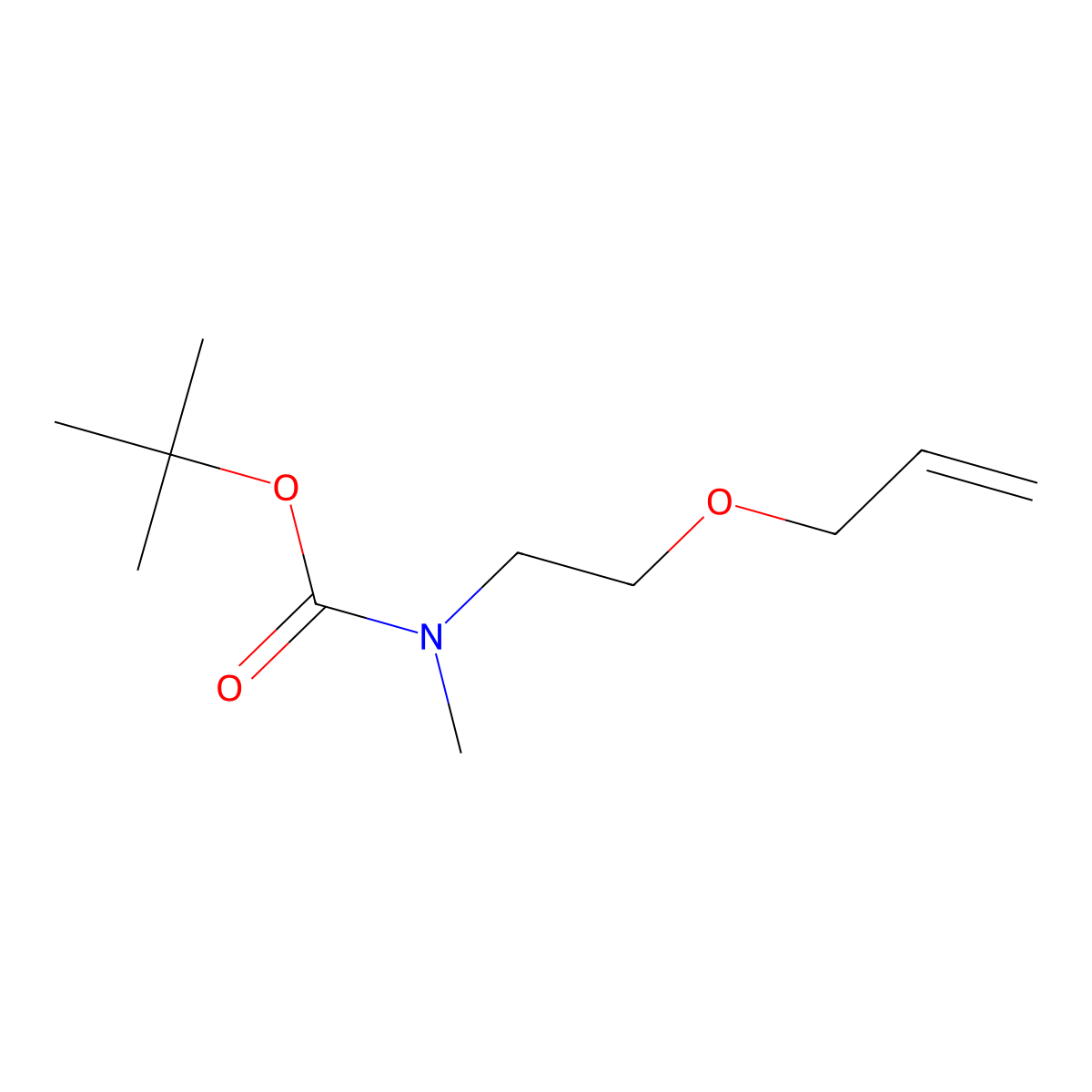 tert-butyl N-methyl-N-[2-(prop-2-en-1-yloxy)ethyl]carbamate molecular structure, CAS 1289375-88-7
