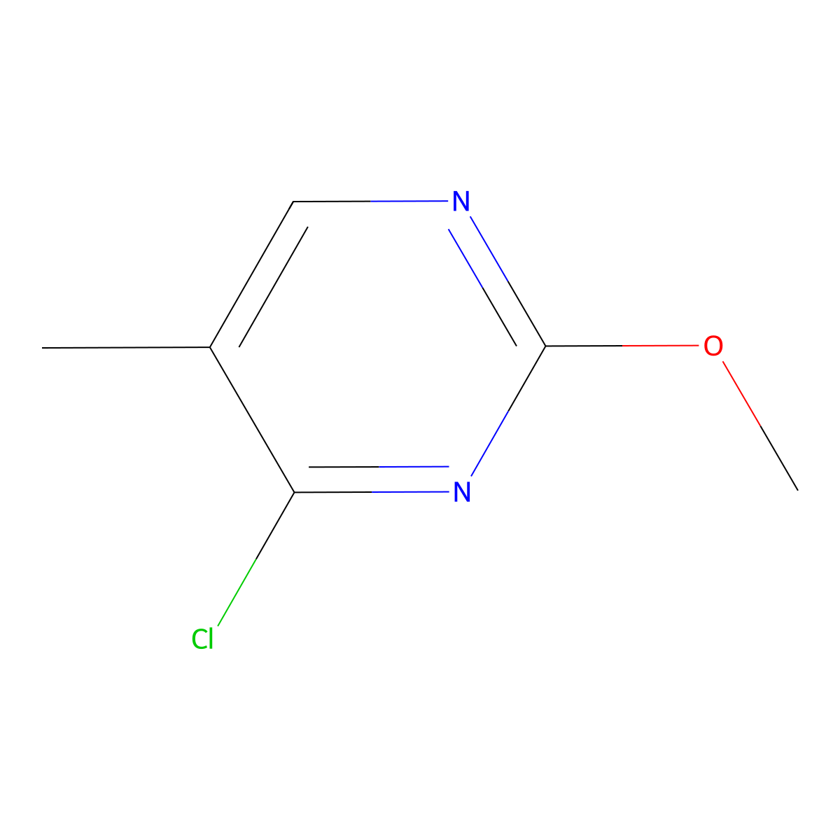 4-Chloro-2-methoxy-5-methylpyrimidine molecular structure, CAS 1289385-41-6