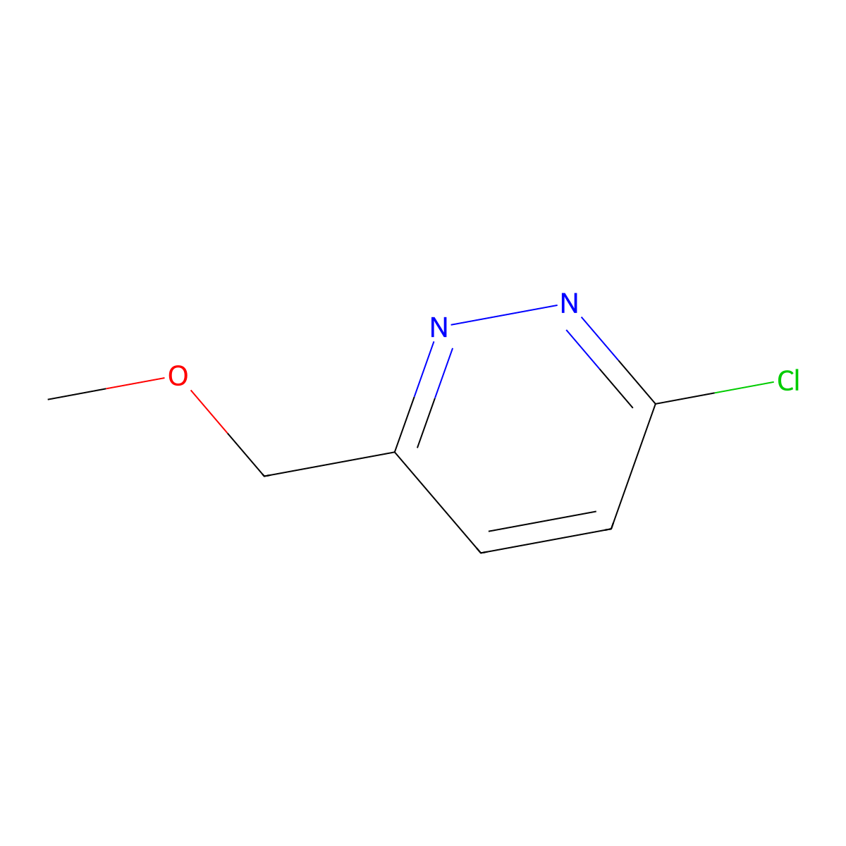3-Chloro-6-(methoxymethyl)pyridazine molecular structure, CAS 1289385-57-4