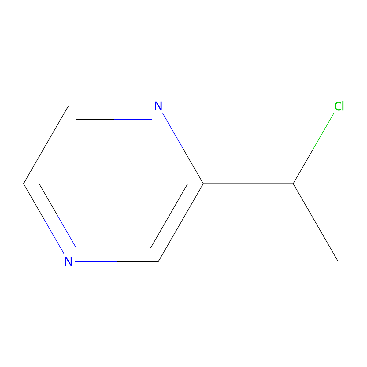 2-(1-Chloroethyl)pyrazine molecular structure, CAS 1289386-51-1