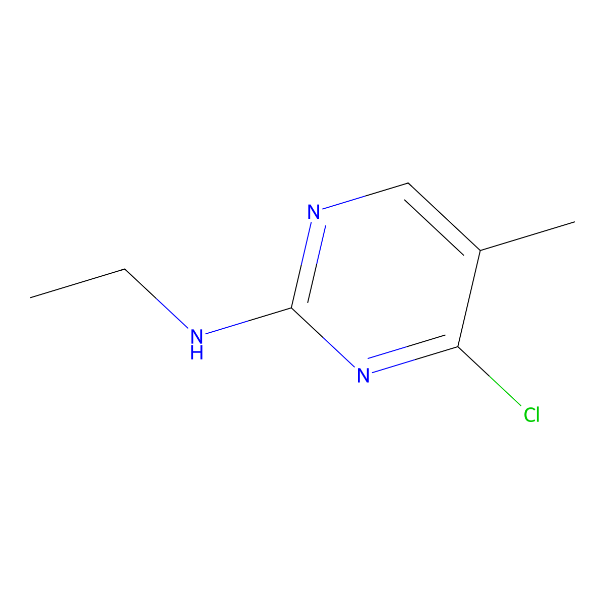 4-chloro-N-ethyl-5-methylpyrimidin-2-amine molecular structure, CAS 1289387-57-0