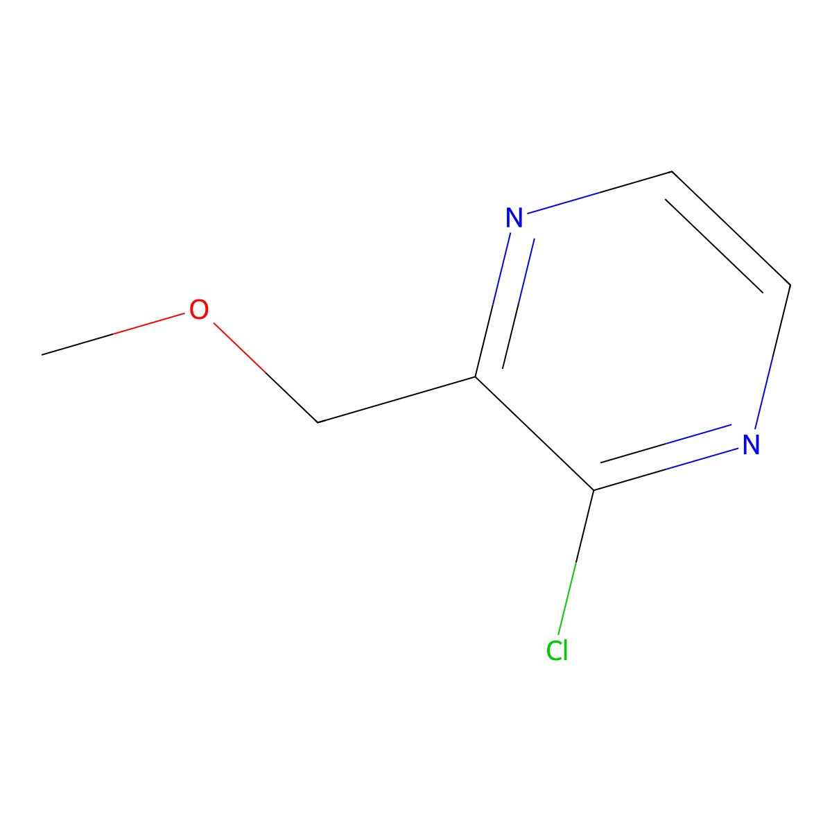 2-Chloro-3-(methoxymethyl)pyrazine molecular structure, CAS 1289387-97-8