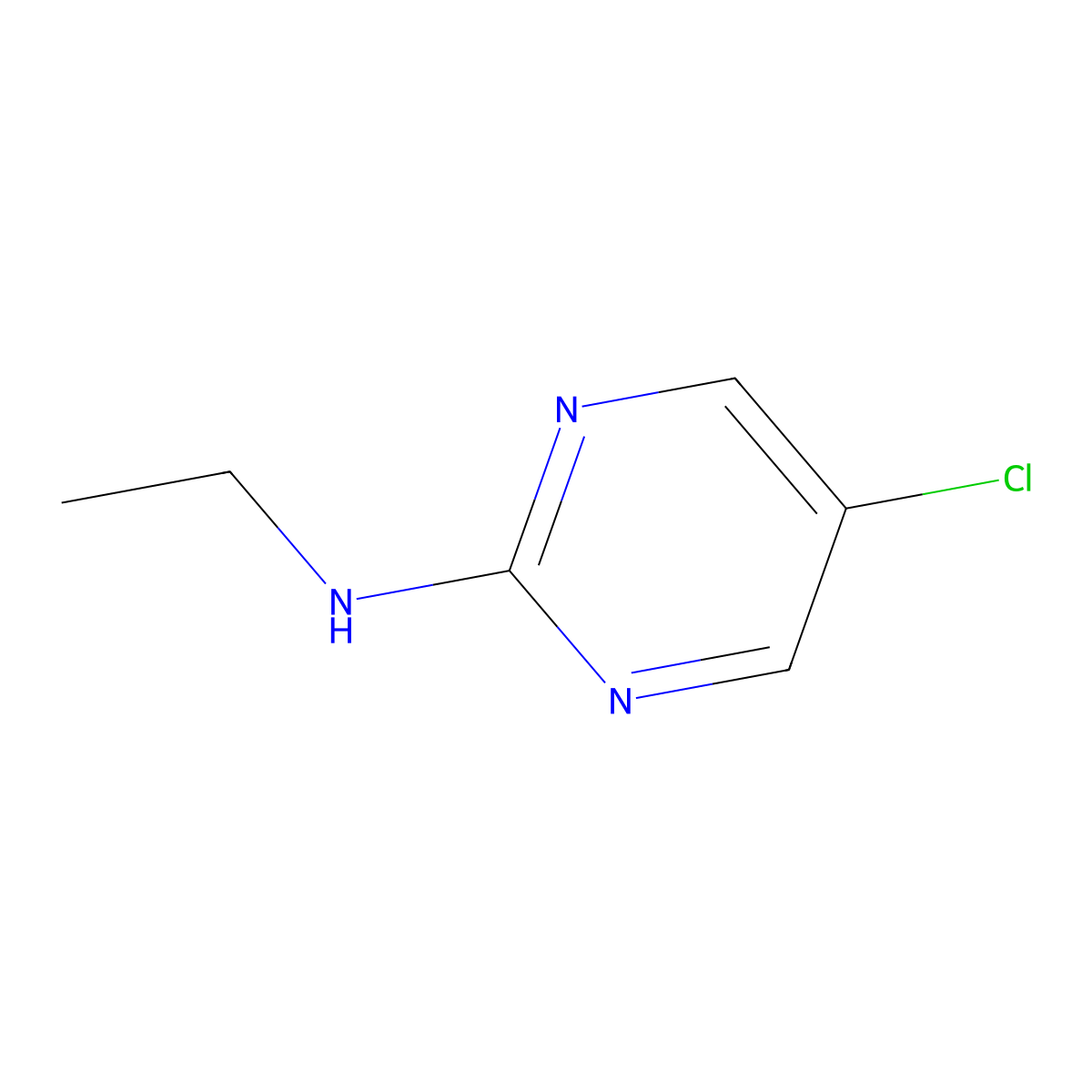 5-Chloro-N-ethylpyrimidin-2-amine molecular structure, CAS 1289388-01-7
