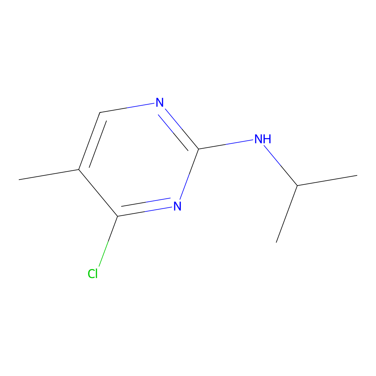 (4-Chloro-5-methyl-pyrimidin-2-yl)-isopropyl-amine molecular structure, CAS 1289388-02-8