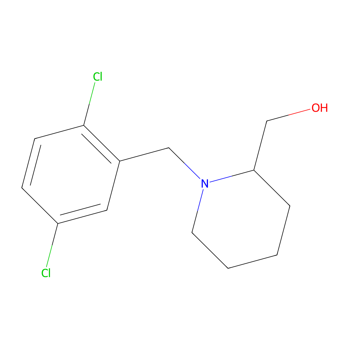 [1-(2,5-Dichloro-benzyl)-piperidin-2-yl]-methanol molecular structure, CAS 1289388-06-2