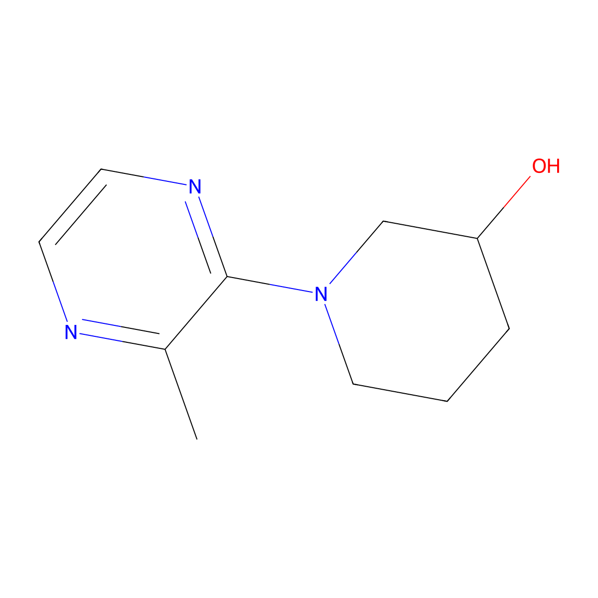 1-(3-Methylpyrazin-2-yl)piperidin-3-ol molecular structure, CAS 1289388-25-5