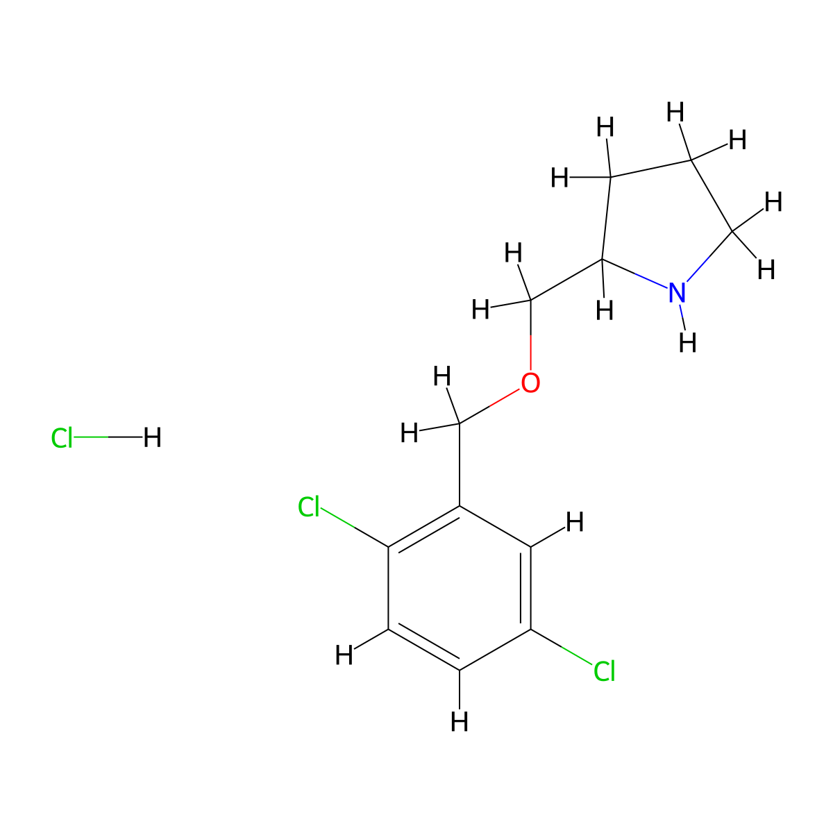 2-(2,5-Dichloro-benzyloxymethyl)-pyrrolidine hydrochloride molecular structure, CAS 1289388-39-1