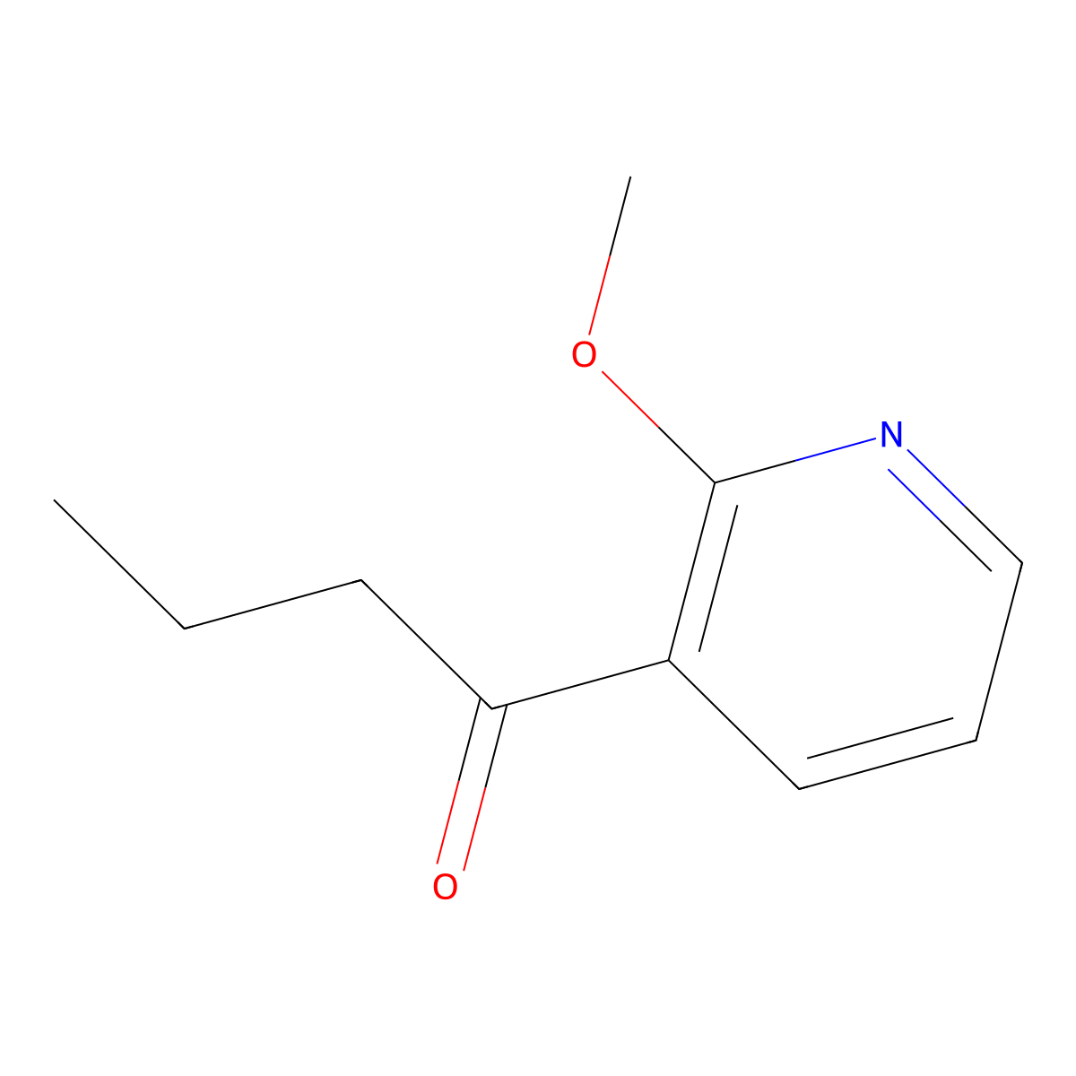 1-(2-Methoxy-3-pyridinyl)-1-butanone molecular structure, CAS 1289398-21-5