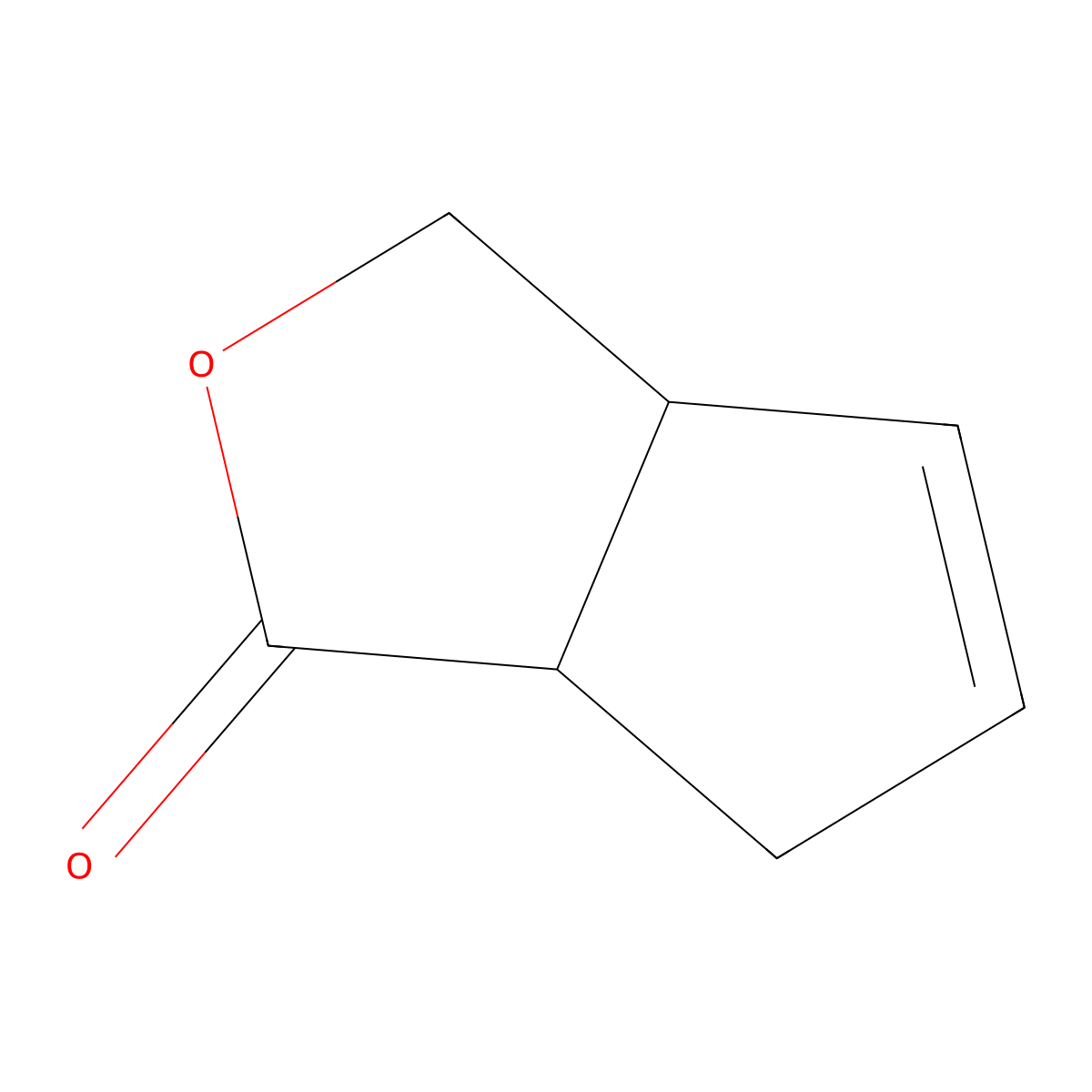 (1R,5S)-3-Oxabicyclo[3.3.0]oct-6-en-2-one molecular structure, CAS 128946-78-1