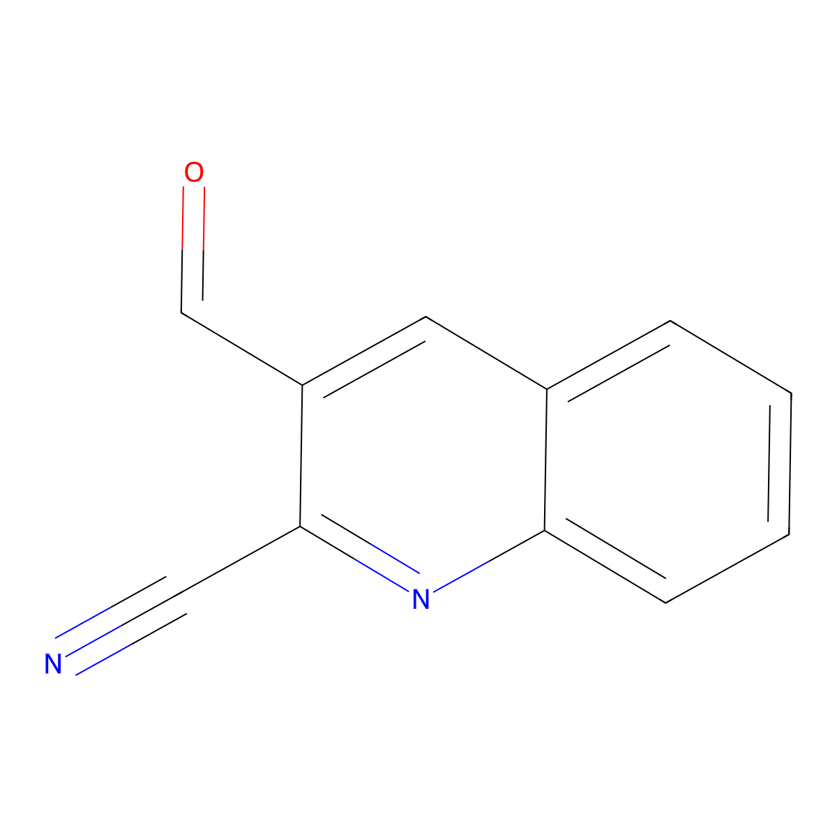 3-Formylquinoline-2-carbonitrile molecular structure, CAS 1289557-86-3