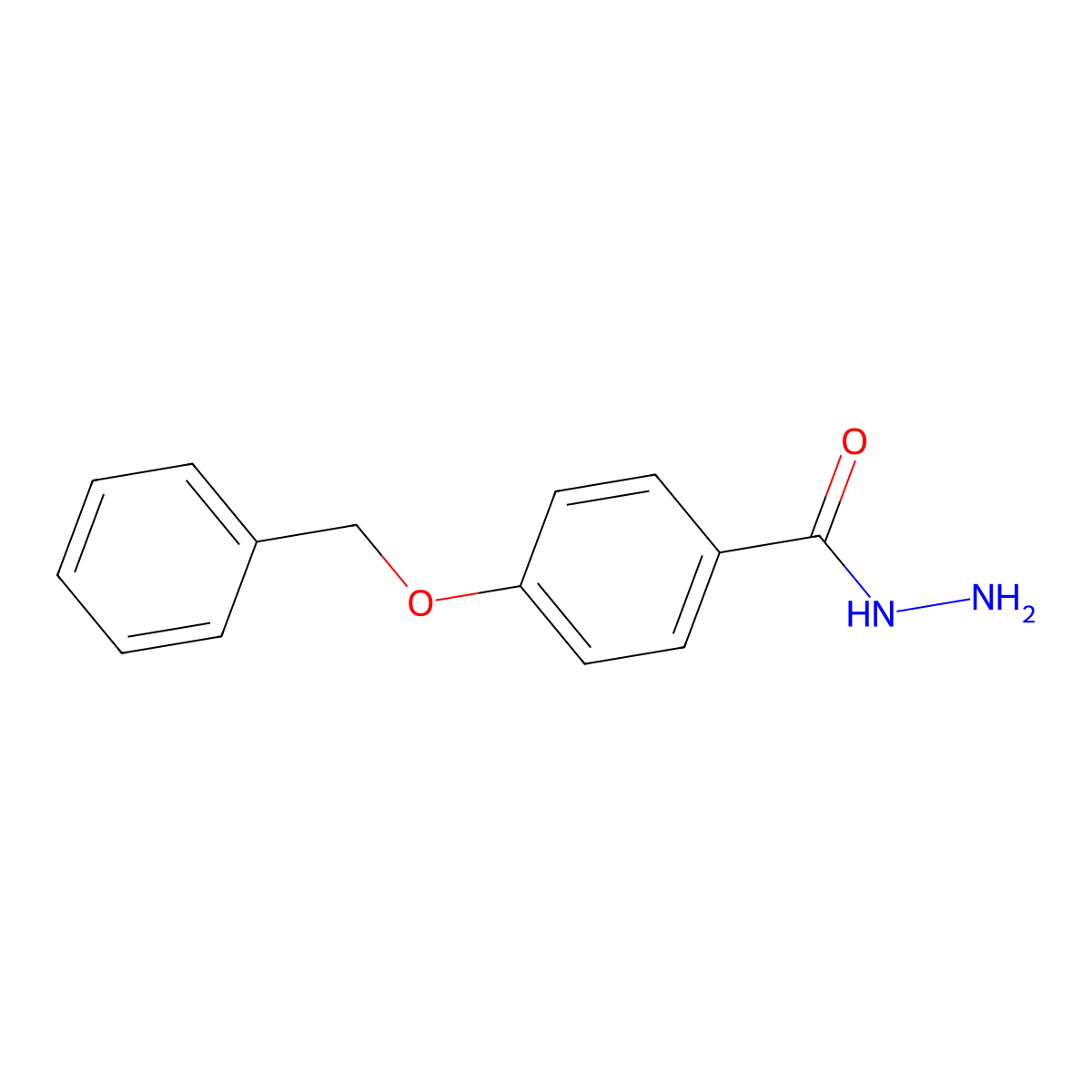 4-(Benzyloxy)benzohydrazide molecular structure, CAS 128958-65-6