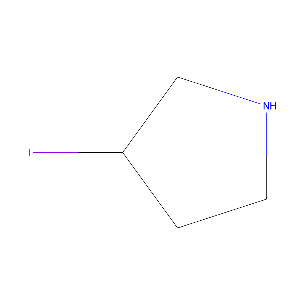 (R)-3-Iodopyrrolidine molecular structure, CAS 1289585-34-7